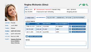 Opendental DentalTek calling screen
